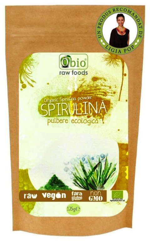 Pulbere spirulina china eco 125g - OBIO