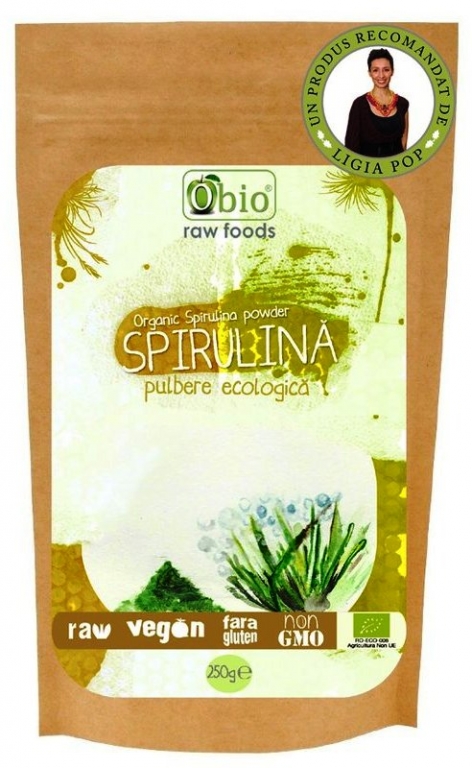 Pulbere spirulina china eco 250g - OBIO