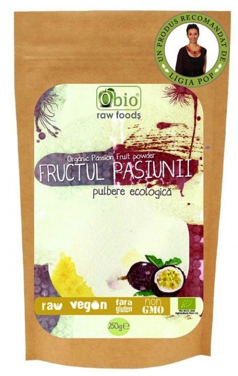 Pulbere fructul pasiunii raw eco 125g - OBIO