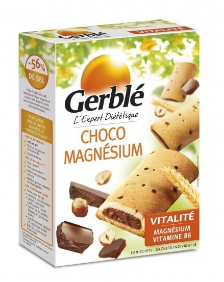 Biscuiti dietetici umpluti ciocolata magneziu Expert 200g - GERBLE