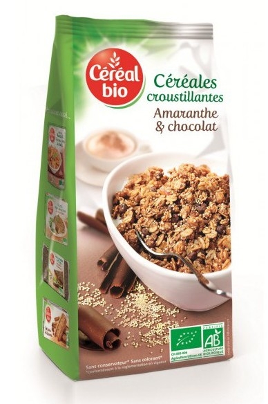 Cereale crocante amarant ciocolata eco 375g - CEREAL BIO