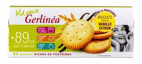 Biscuiti dietetici lamaie vanilie 8b 156g - GERLINEA