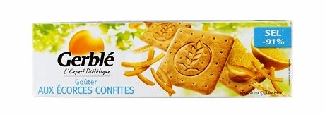 Biscuiti dietetici gustare coji citrice confiate Expert 360g - GERBLE