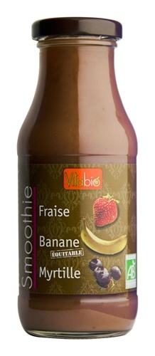 Smoothie capsuni banane eco 250ml - VITABIO