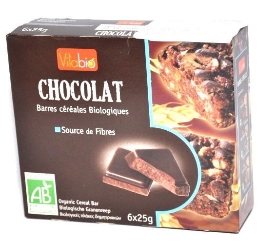 Batoane cereale ciocolata eco 6x25g - VITABIO