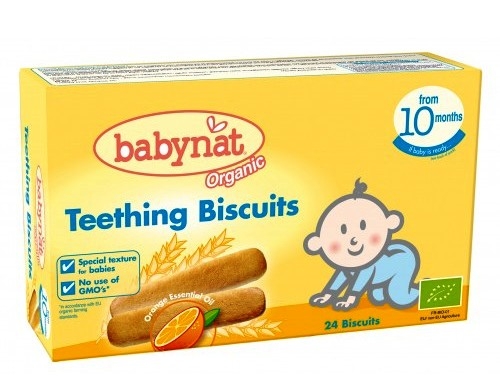 Biscuiti formare dinti bebe +10luni eco 120g - BABYBIO