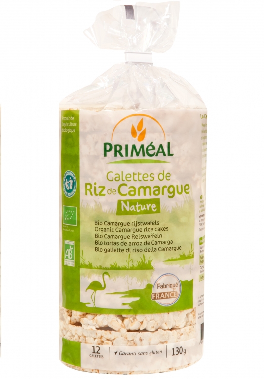 Rondele expandate orez Camargue cu sare eco 130g - PRIMEAL
