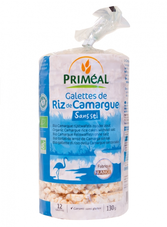 Rondele expandate orez Camargue fara sare eco 130g - PRIMEAL