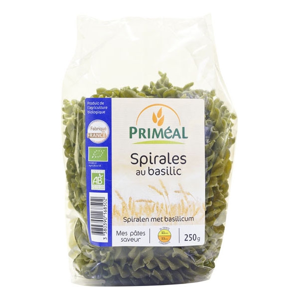 Paste spirale grau spanac busuioc eco 250g - PRIMEAL