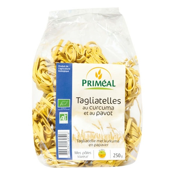 Paste tagliatelle grau curcuma mac eco 250g - PRIMEAL