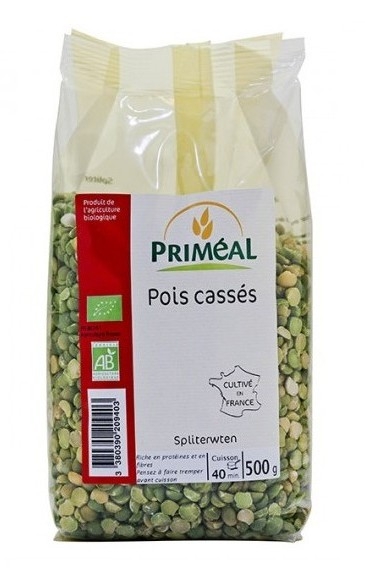 Mazare verde jumatati eco 500g - PRIMEAL