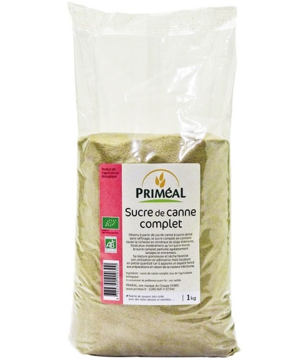 Zahar integral suc trestie Rapadura eco 1kg - PRIMEAL