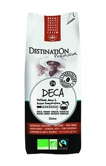 Cafea macinata arabica nr24 decofeinizata Deca fairtrade 250g - DESTINATION