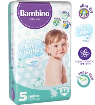 Scutece super comfort nr5 junior {11~25kg} 38b - BAMBINO