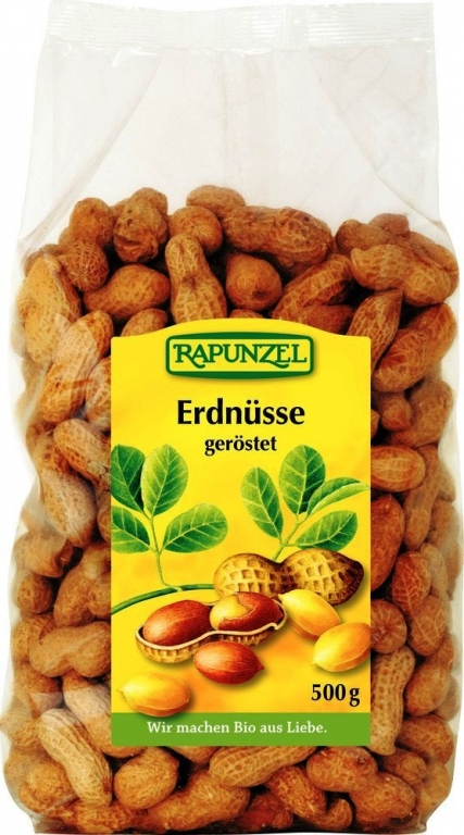 Arahide prajite in coaja eco 500g - RAPUNZEL