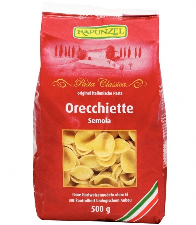 Paste orecchiette grau semola eco 500g - RAPUNZEL