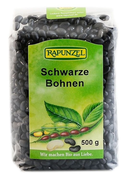 Fasole neagra boabe eco 500g - RAPUNZEL