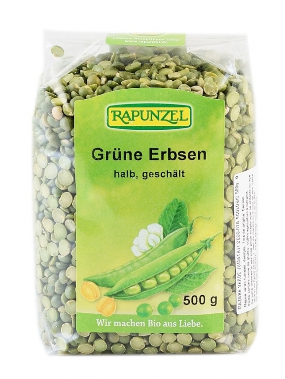 Mazare verde jumatati eco 500g - RAPUNZEL