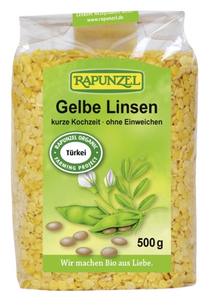 Linte galbena boabe eco 500g - RAPUNZEL