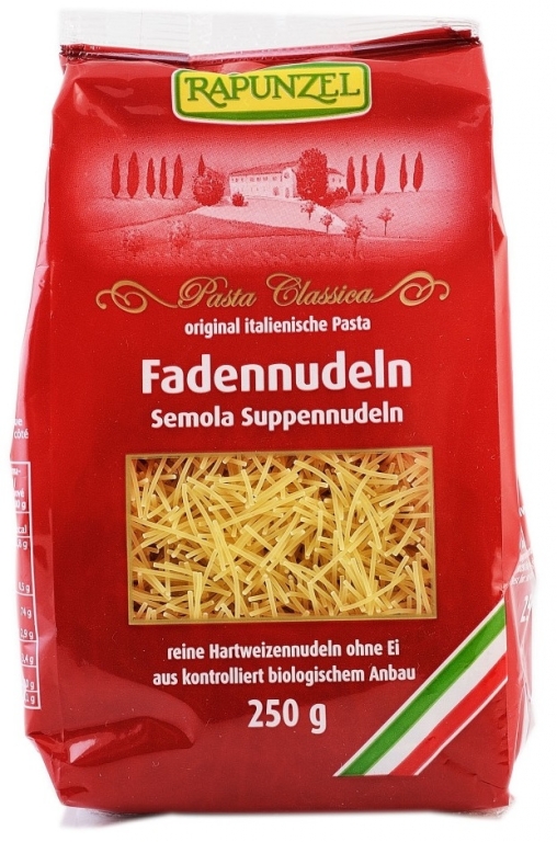 Paste fidea subtire grau semola eco 250g - RAPUNZEL