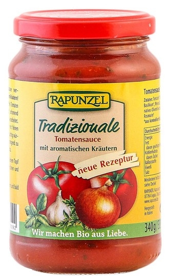 Sos tomat verdeturi aromate Tradizionale eco 340g - RAPUNZEL