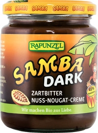 Crema desert alune nougat Samba dark eco 250g - RAPUNZEL