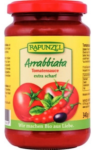 Sos tomat Arrabbiata picant eco 340g - RAPUNZEL