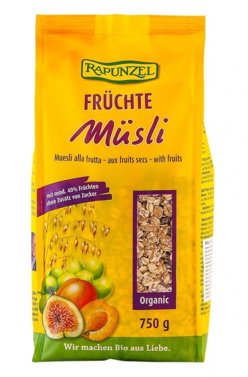 Musli 40%fructe organic eco 750g - RAPUNZEL