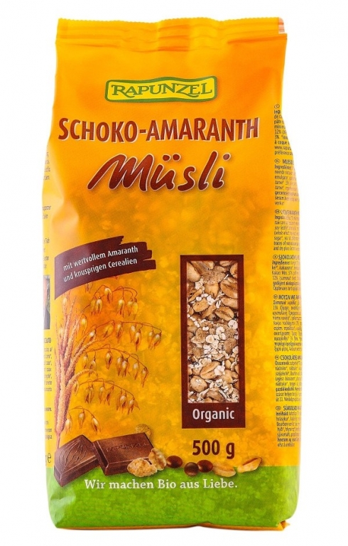 Musli amarant ciocolata eco 500g - RAPUNZEL