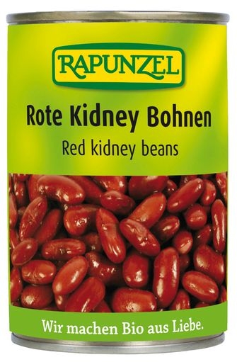 Conserva fasole rosie kidney  eco 400g - RAPUNZEL