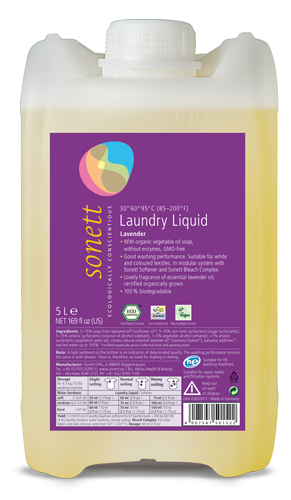 Detergent lichid rufe albe color lavanda 10L - SONETT