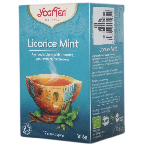 Ceai lemn dulce menta eco 17dz - YOGI TEA