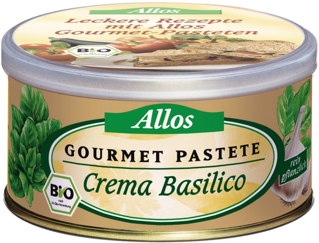 Pate vegetal busuioc 125g - ALLOS