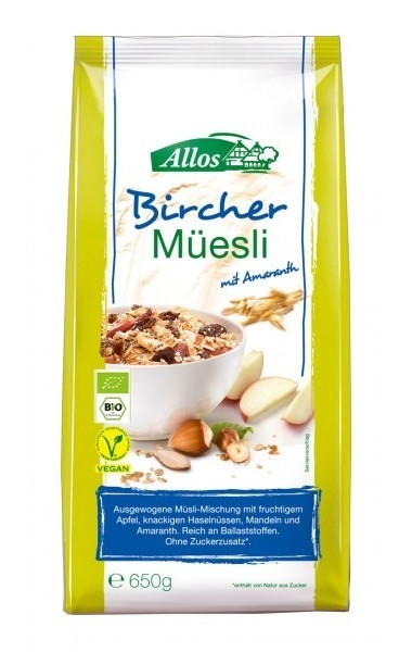 Musli amarant bircher 650g - ALLOS