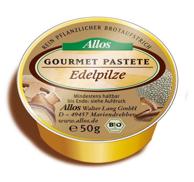 Pate vegetal ciuperci edelpilze 50g - ALLOS