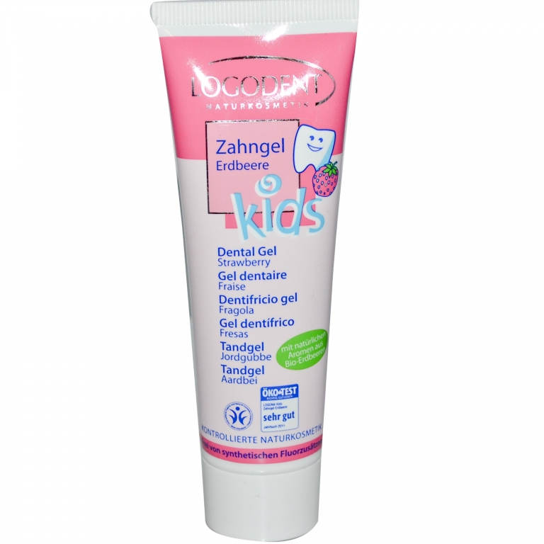 Gel dinti capsuni copii 50ml - LOGONA