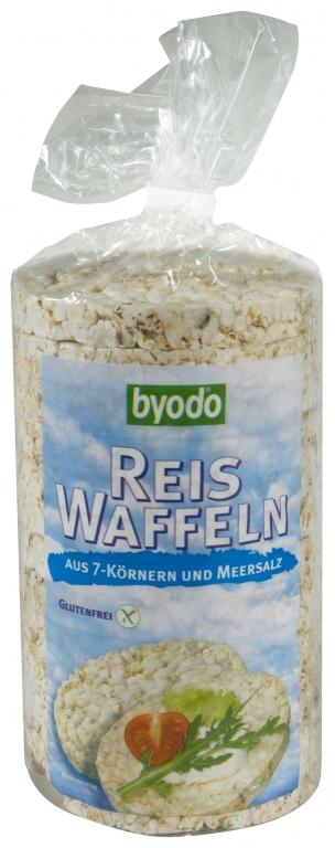 Rondele expandate orez 7cereale fara gluten cu sare 100g - BYODO