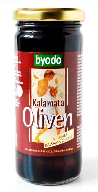 Masline kalamata cu samburi otet balsamic 230g - BYODO