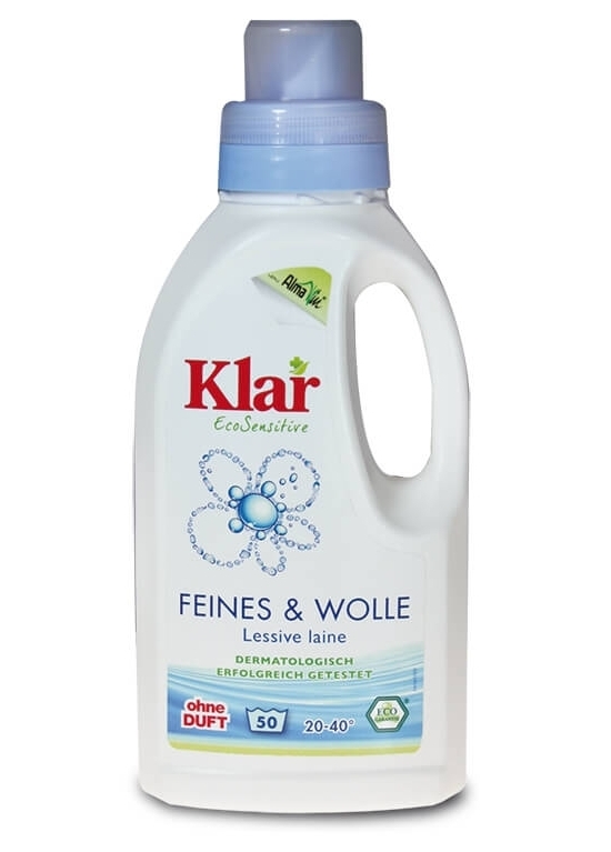 Detergent lichid rufe delicate lana fara parfum Sensitive 500ml - KLAR