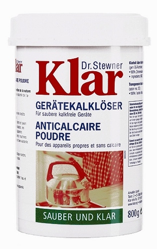 Detartrant praf anticalcar aparate 800g - KLAR