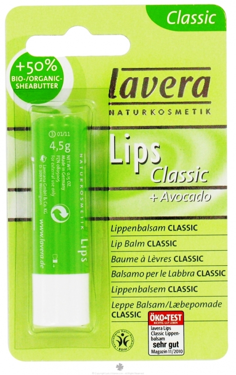 Balsam buze Classic avocado 4,5g - LAVERA