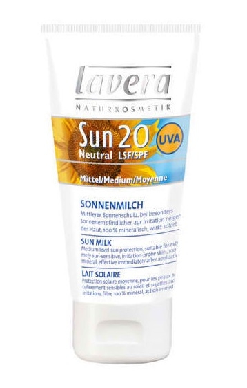 Lapte protectie solara spf20 Neutral 50ml - LAVERA