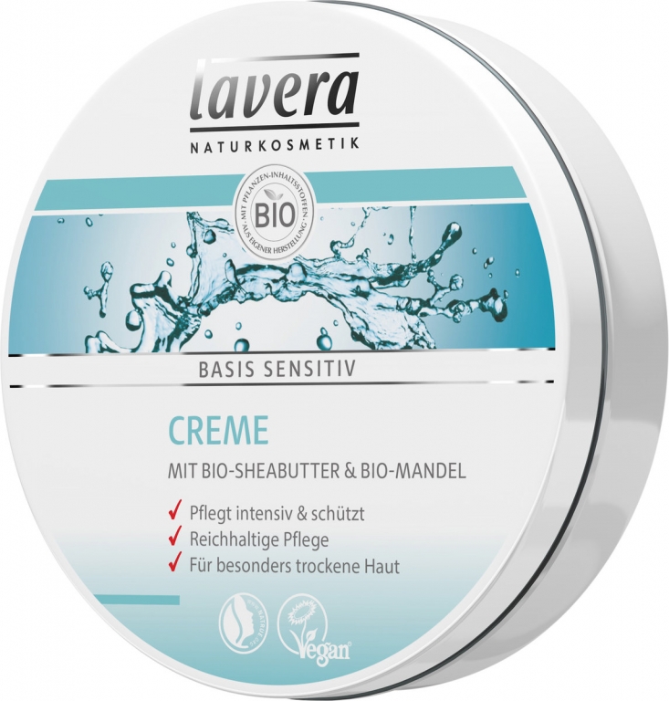 Crema corp unt shea migdale Basis Sensitiv 150ml - LAVERA