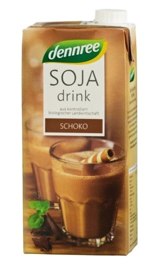 Lapte soia ciocolata eco 1L - DENNREE
