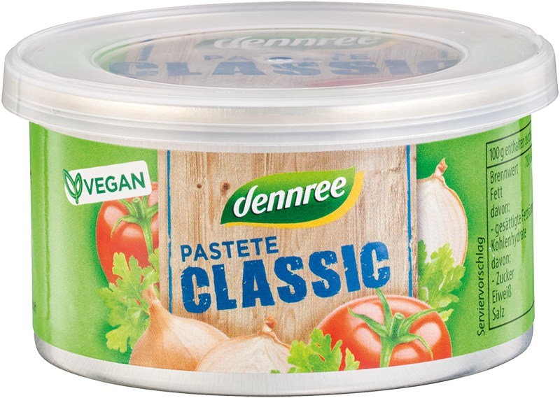 Pate vegetal clasic eco 125g - DENNREE