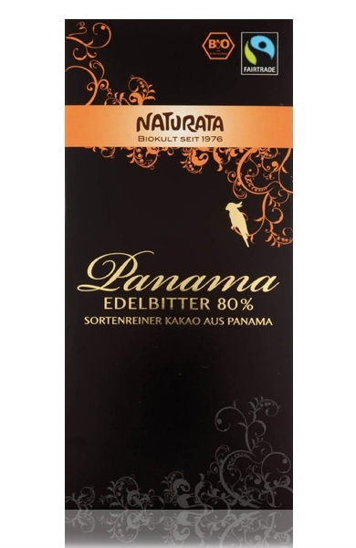 Ciocolata neagra 80%cacao Panama eco 100g - NATURATA