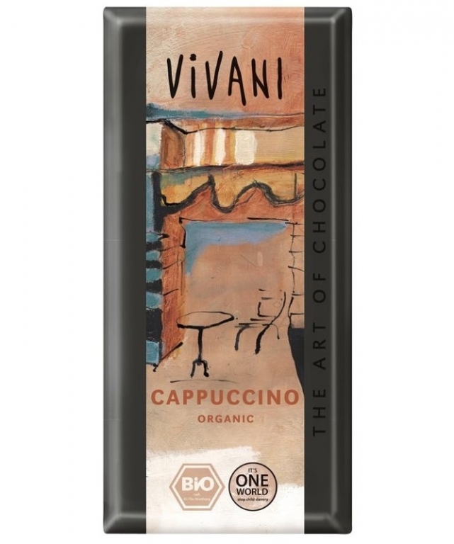 Ciocolata lapte cu cappuccino eco 100g - VIVANI