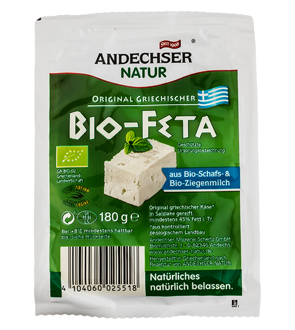 Branza feta 45%gr oaie capra 180g - ANDECHSER