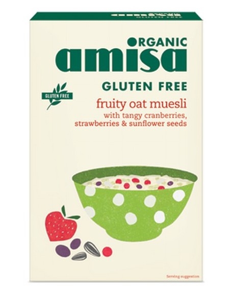 Musli ovaz fructe fara gluten 325g - AMISA