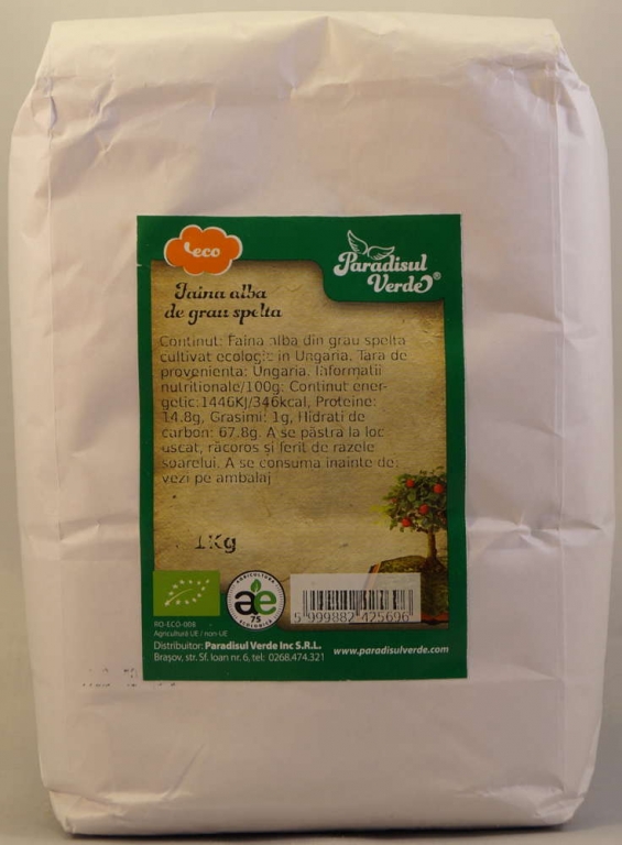 Faina spelta alba eco 1kg - PARADISUL VERDE